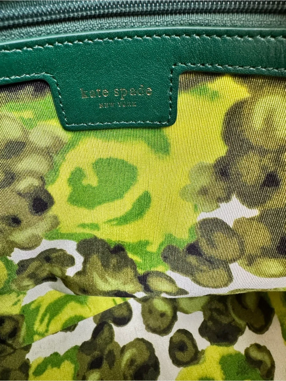 kate spade Emerald Green Leather Shoulder Bag